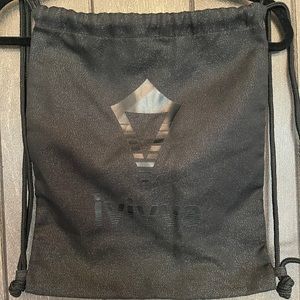 Super rare Ivivva black on black drawstring bag